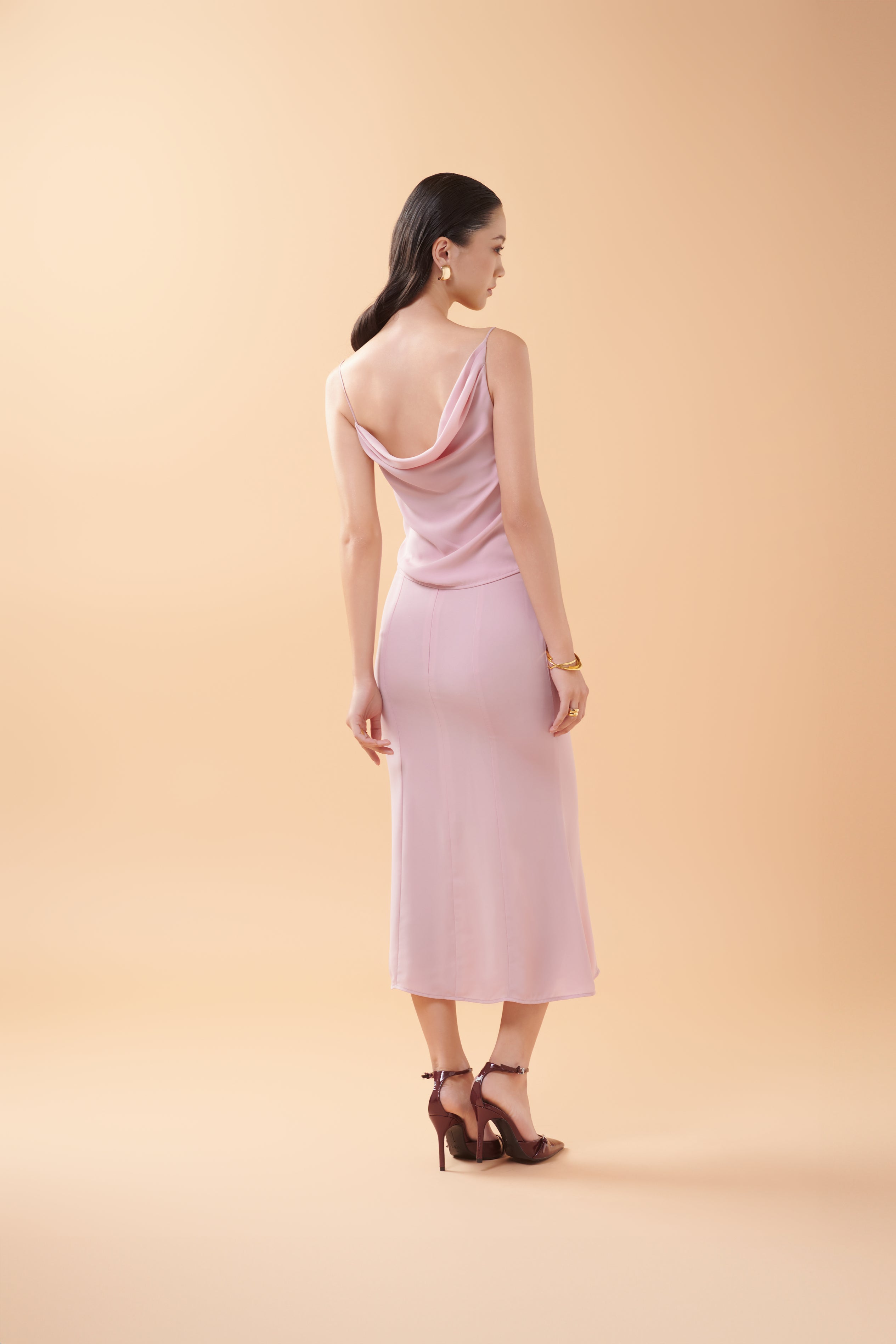 ATHENA CHIFFON SET - Rouge