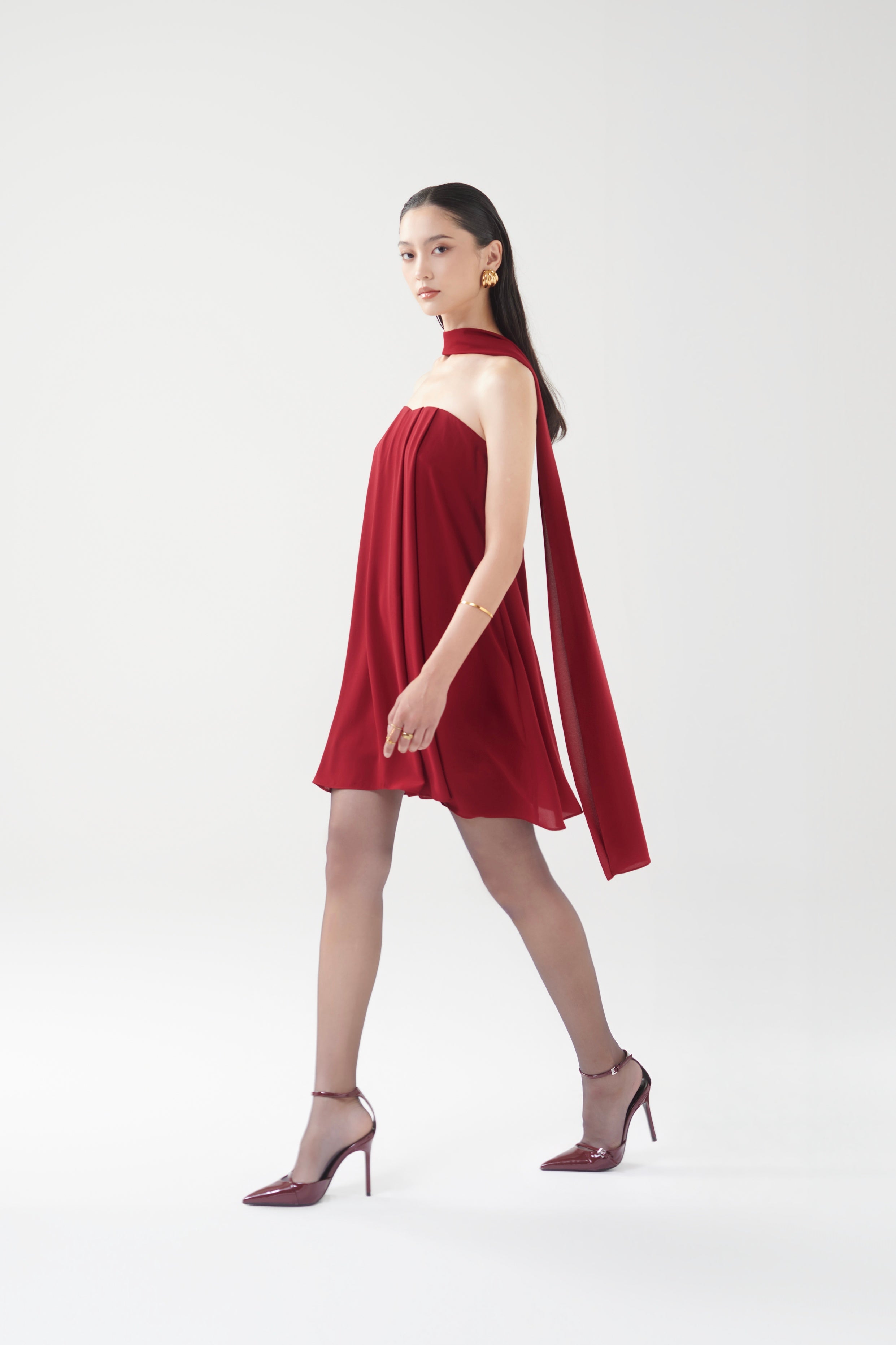 MIA CHIFFON FLOWY DRESS - 75% OFF