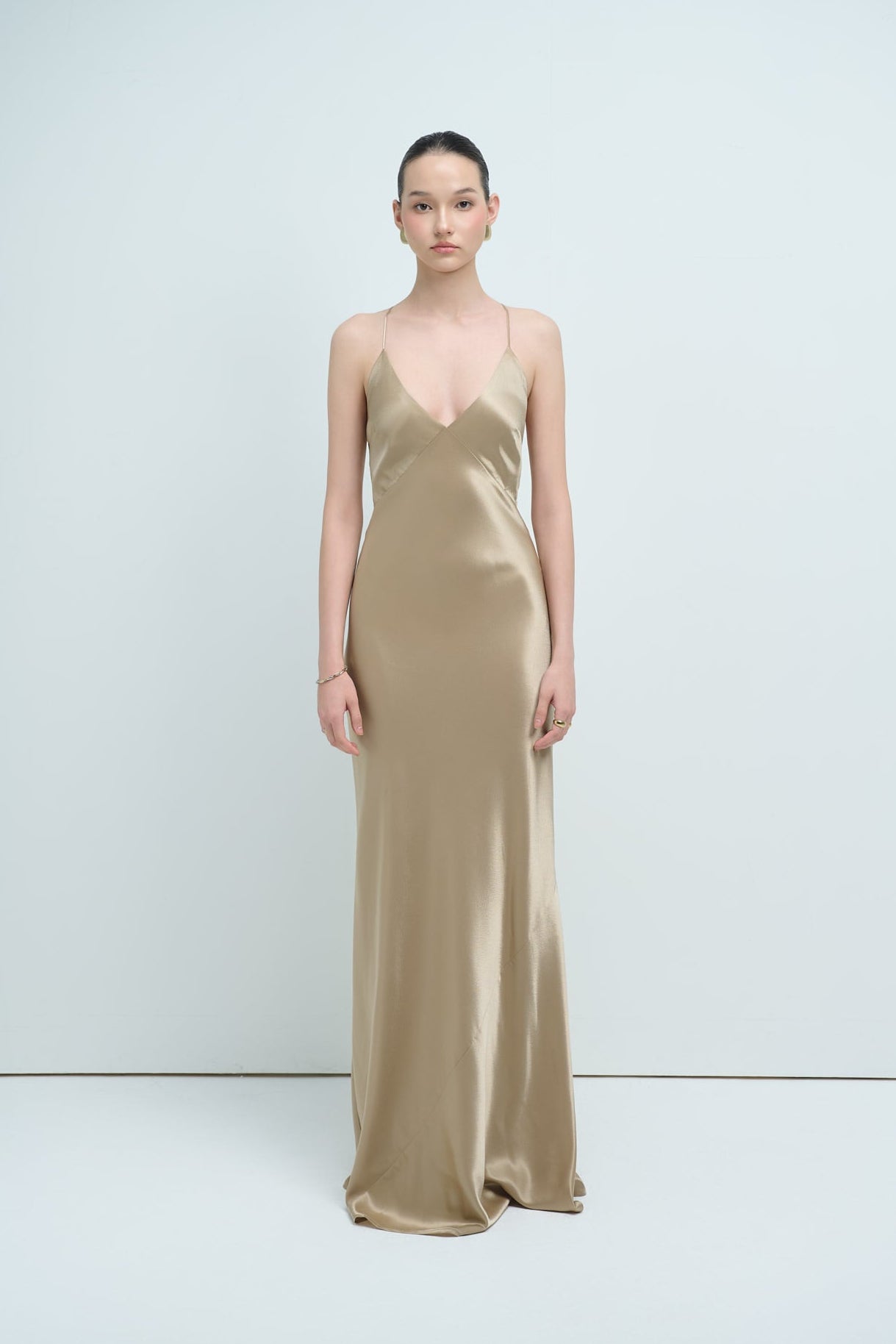 EVELYN CAMI GOWN - LATTE