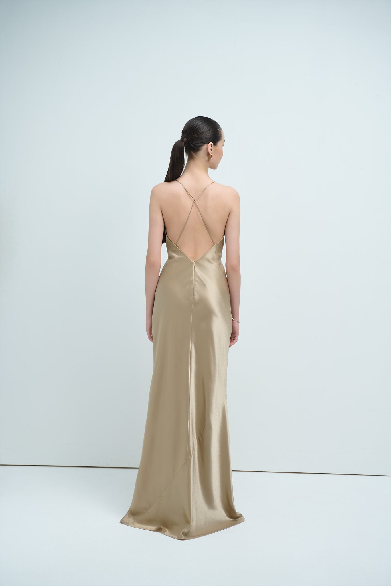 EVELYN CAMI GOWN - LATTE