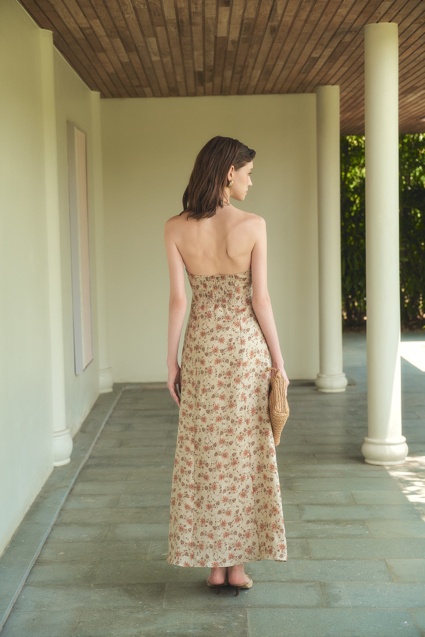 MADELYN LINEN DRESS - FLORAL
