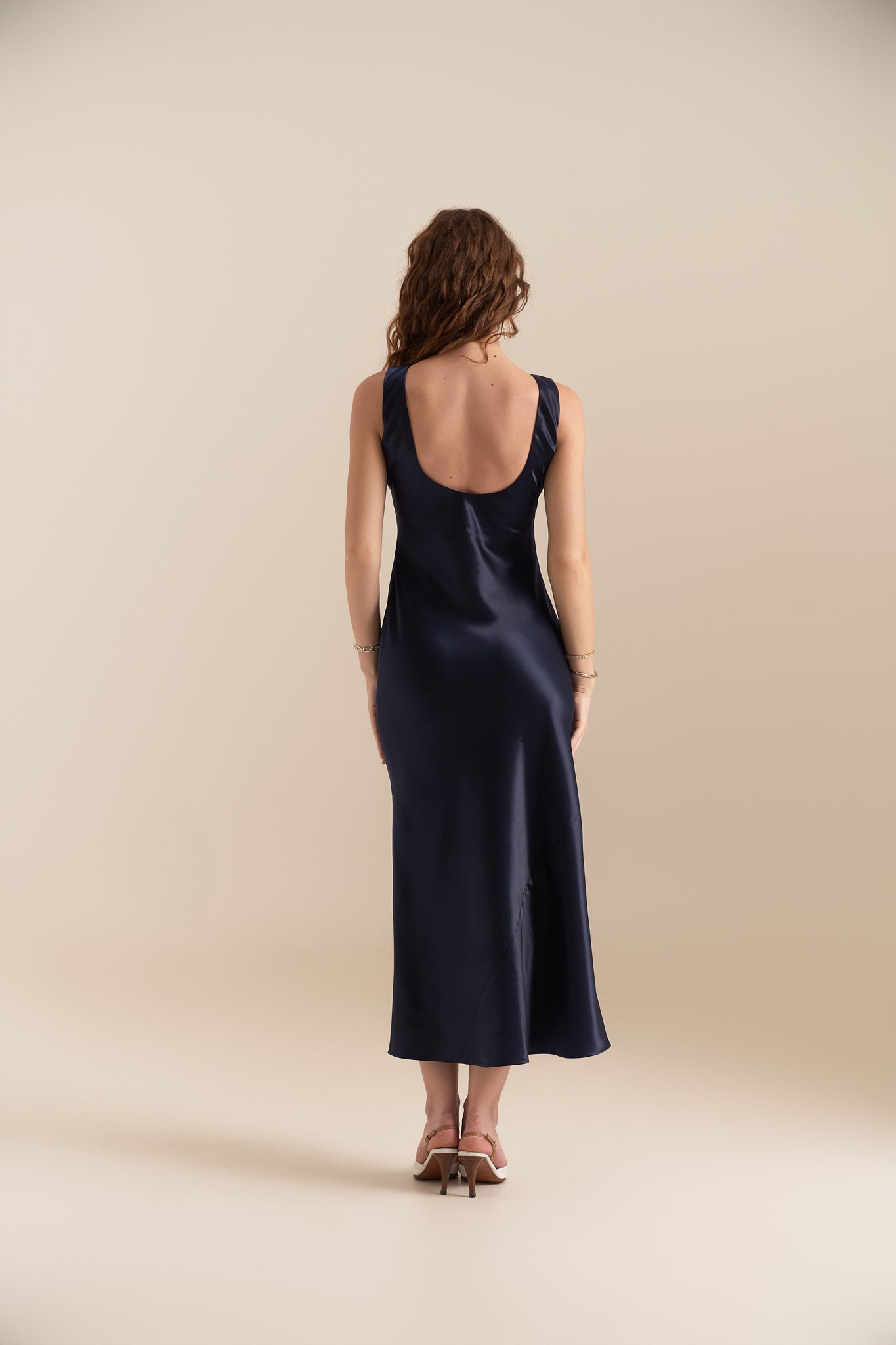 FLORENCE MIDI DRESS - NAVY