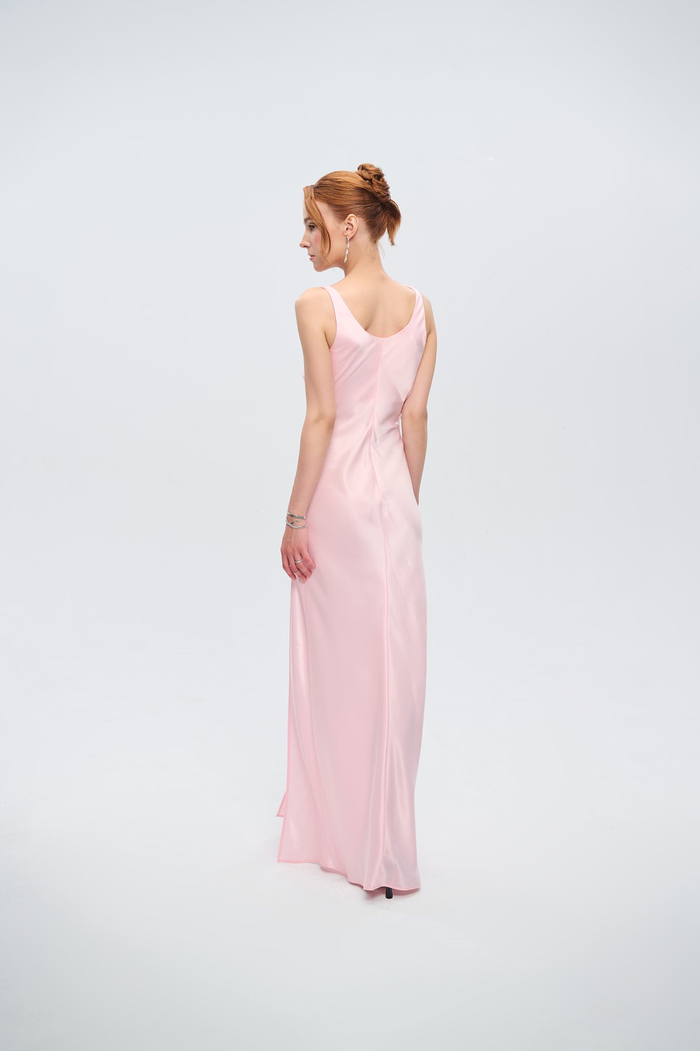 FAIR LADY SATIN GOWN - Pink Sapphire