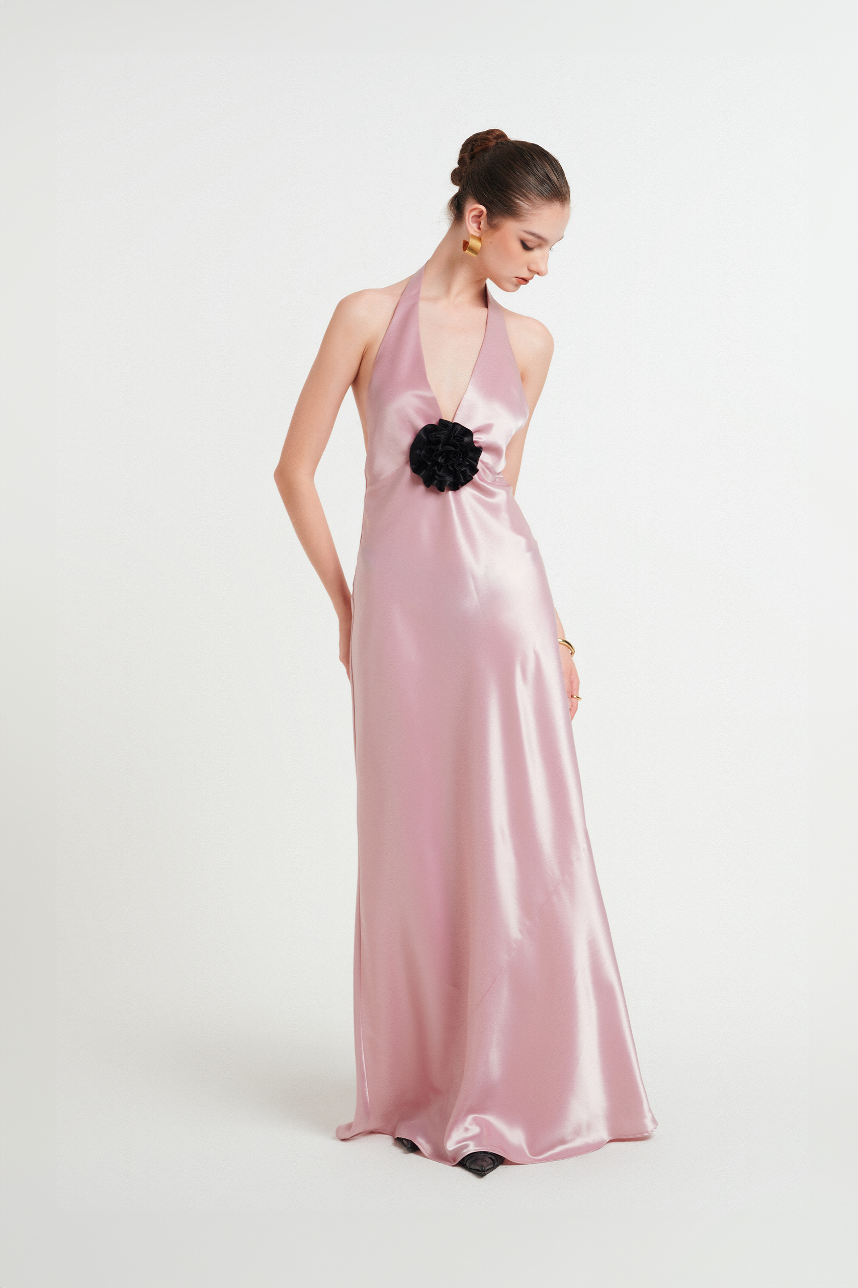 MARILYN ROSY DRESS - PEONY PINK
