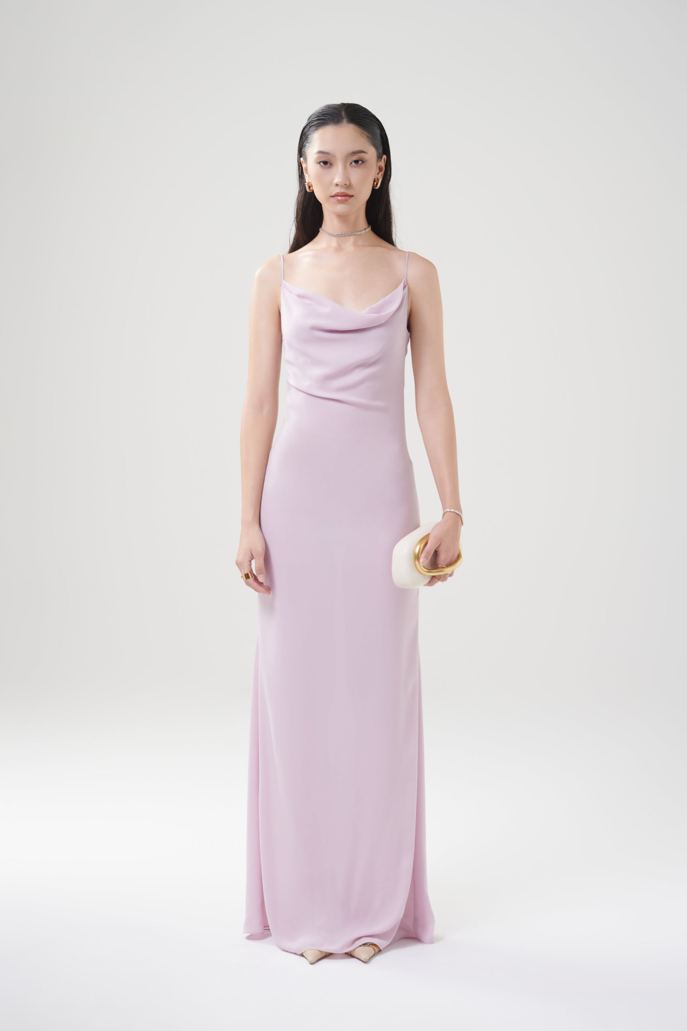 DAISY CHIFFON DRESS - Lilac