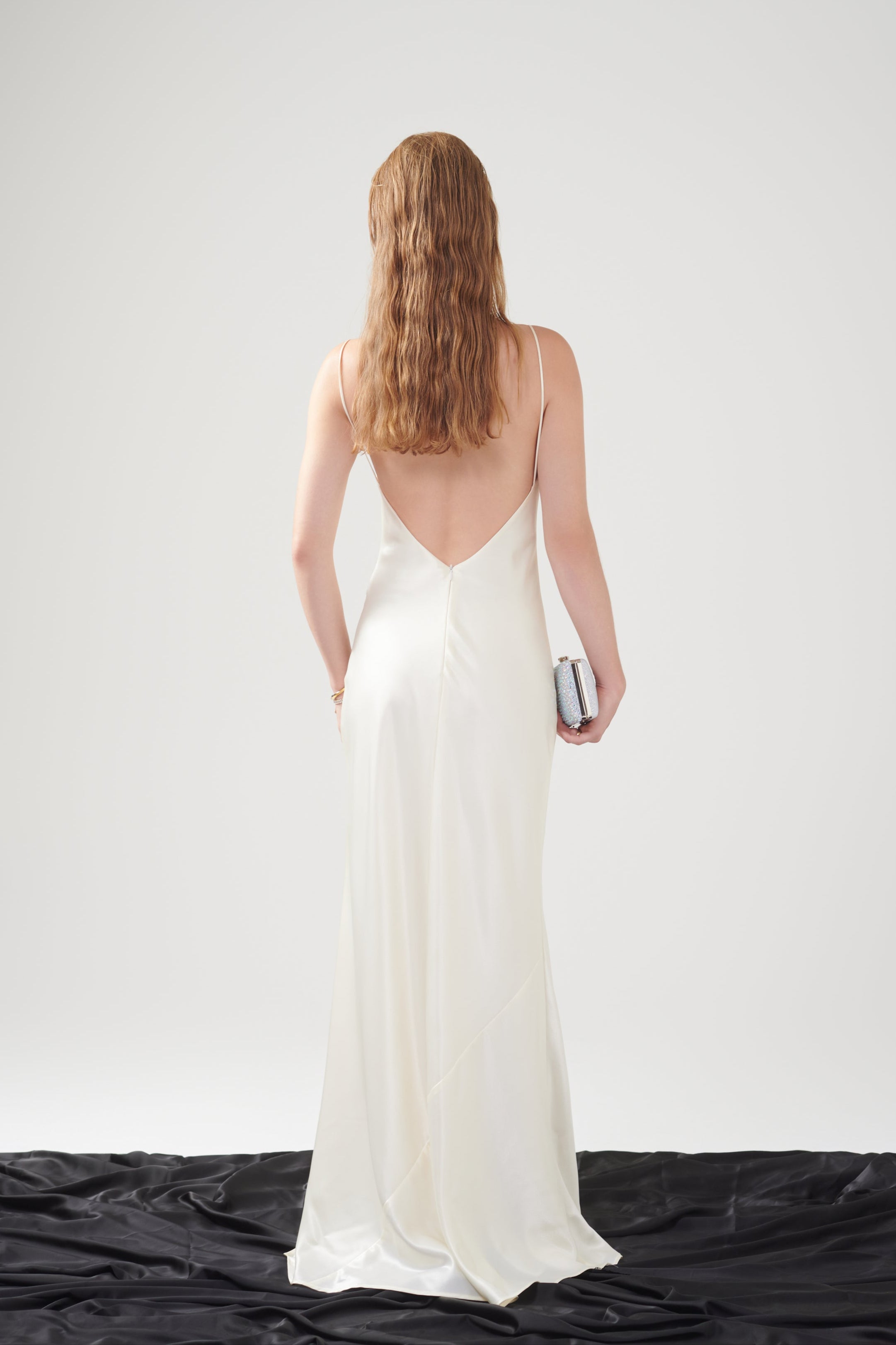 EMMA SATIN GOWN - Cream