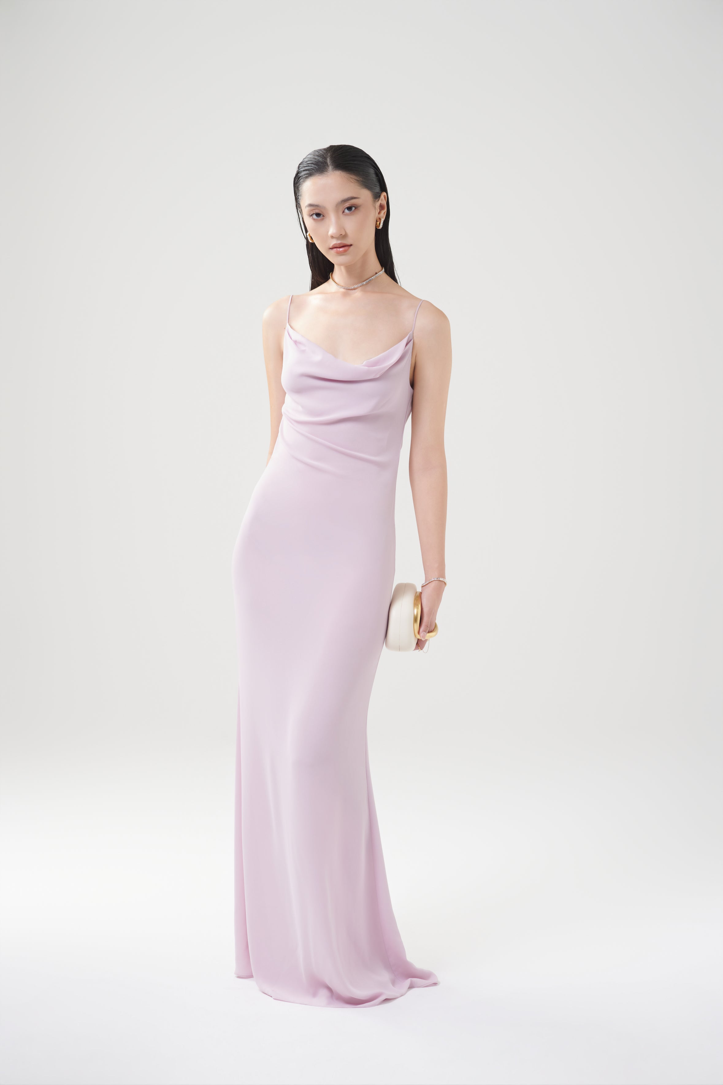 DAISY CHIFFON DRESS - Lilac