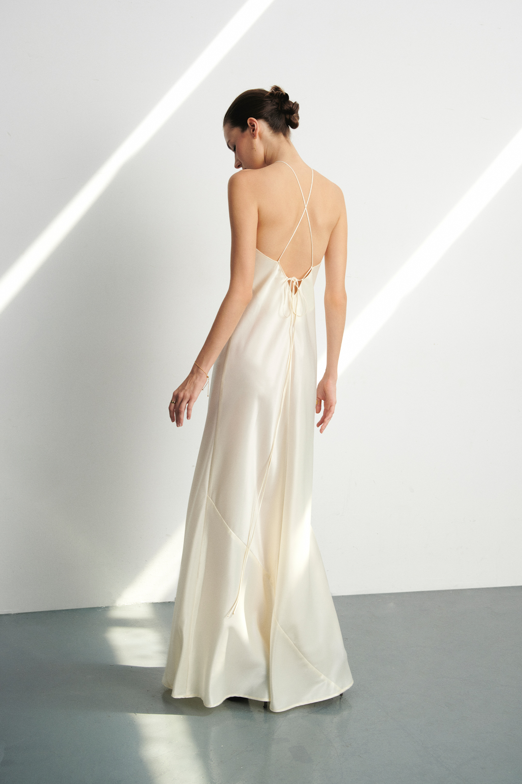 Sofia Halterneck Dress - WHITE
