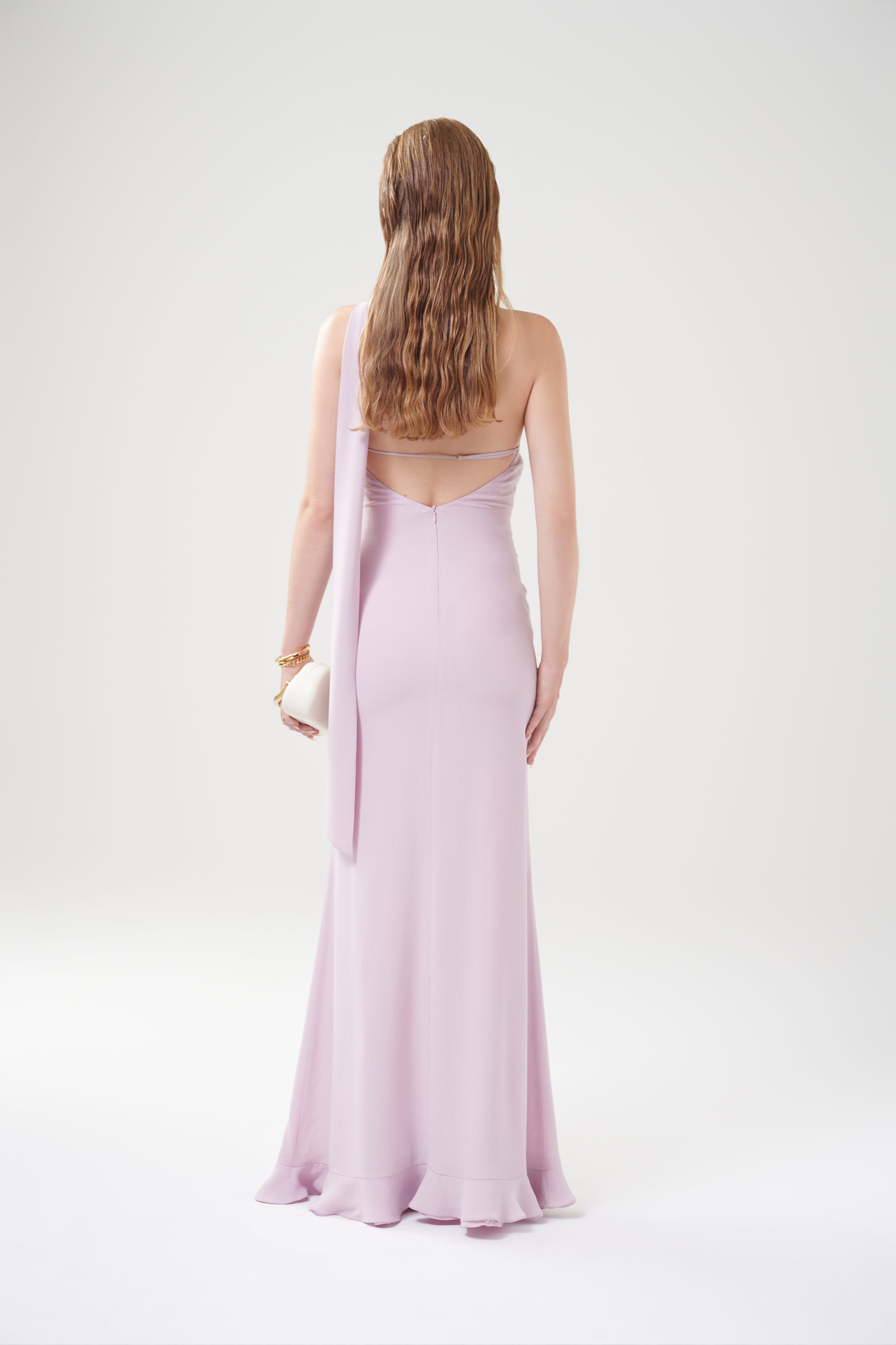 GLENNIE CHIFFON FLOWING DRESS - Lilac