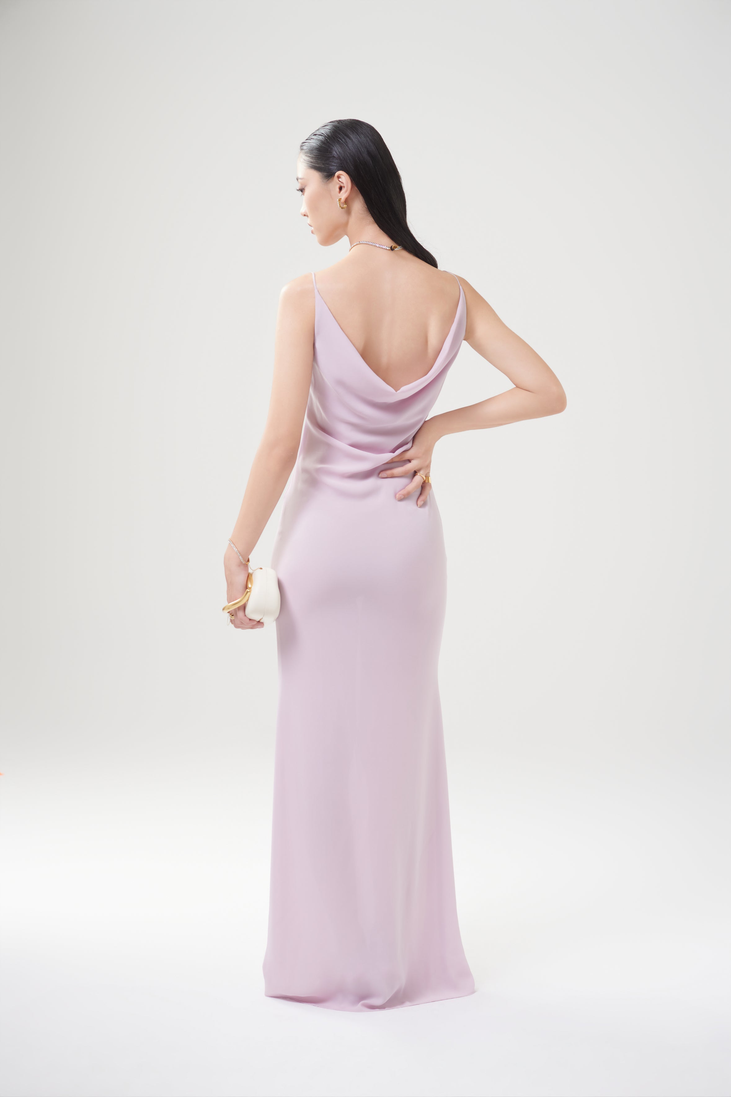 DAISY CHIFFON DRESS - Lilac