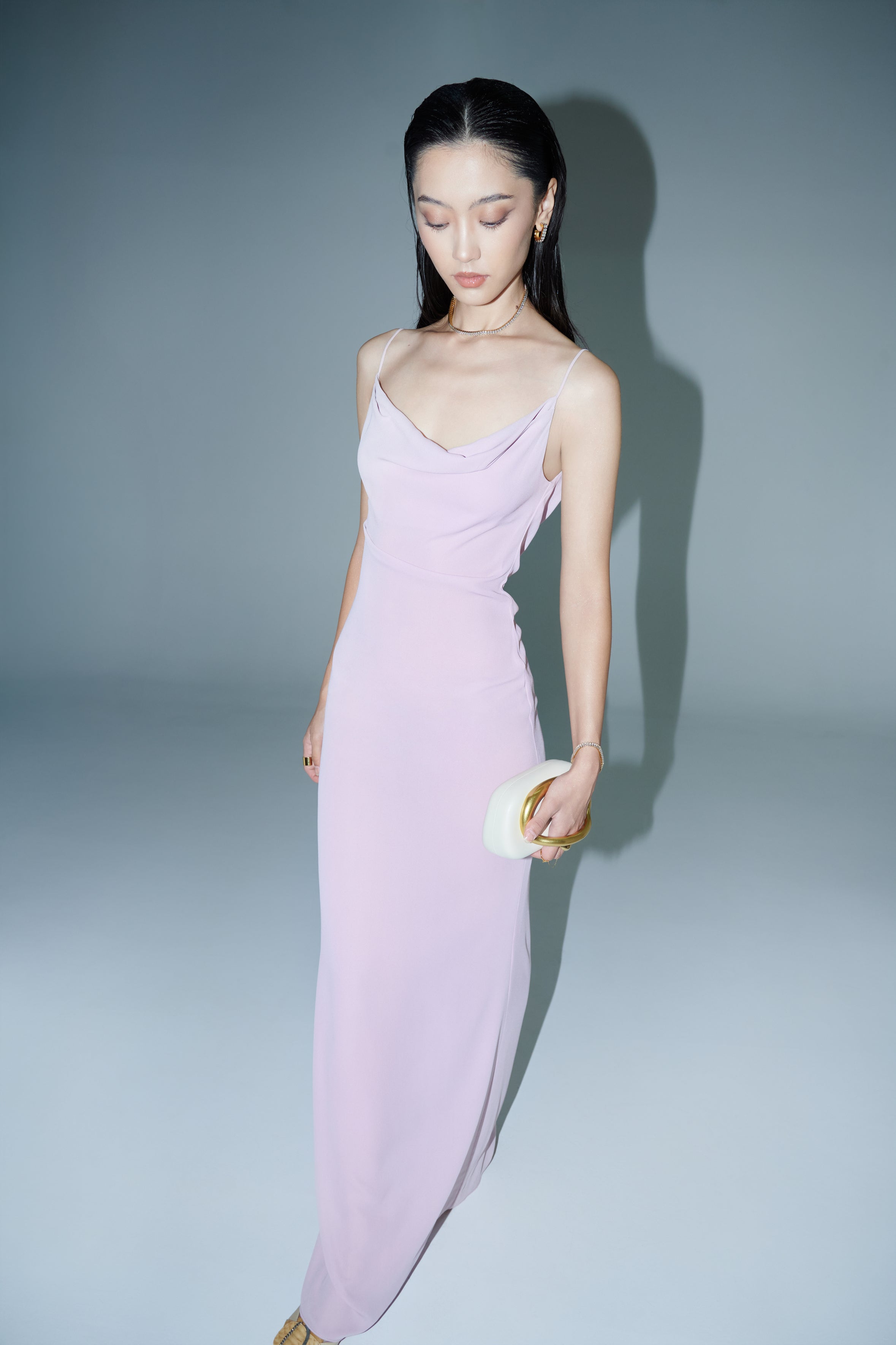 DAISY CHIFFON DRESS - Lilac