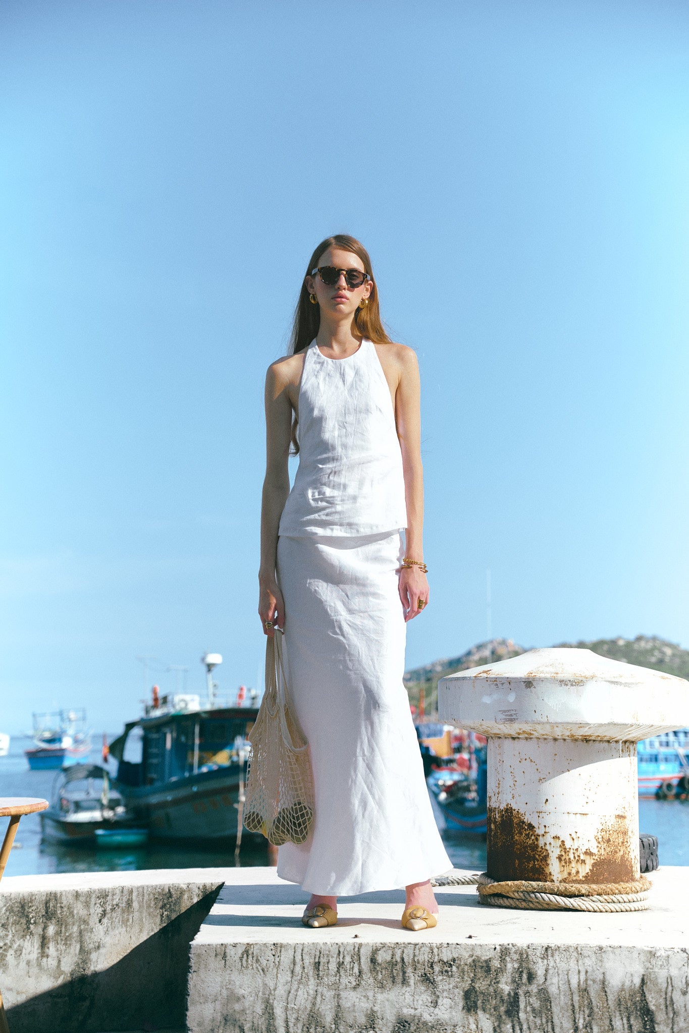 LINEN MAXI SKIRT