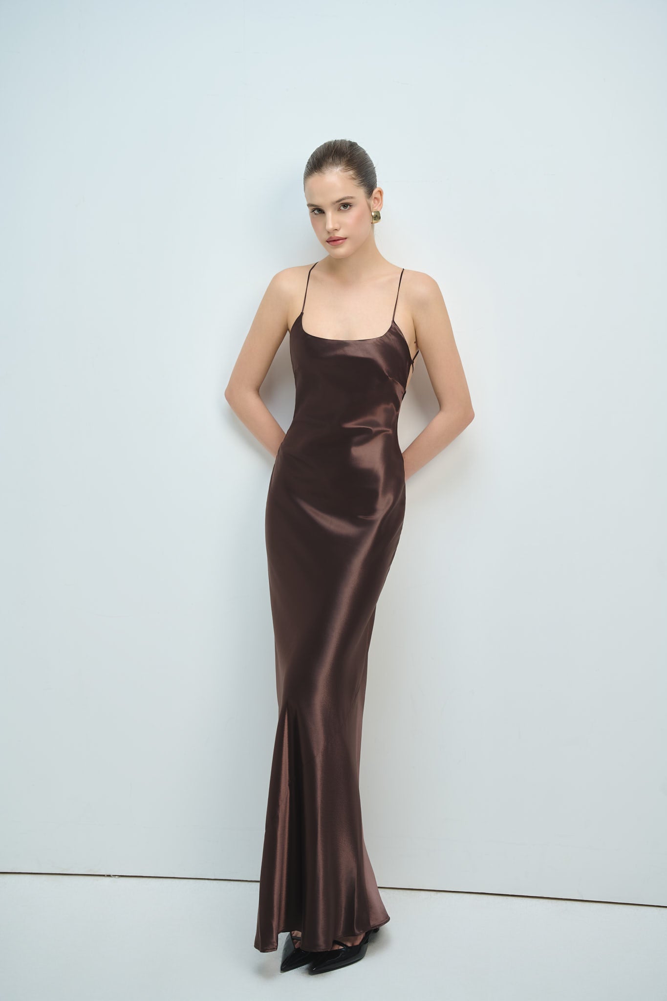 AMBER GOWN - CHOCOLATE