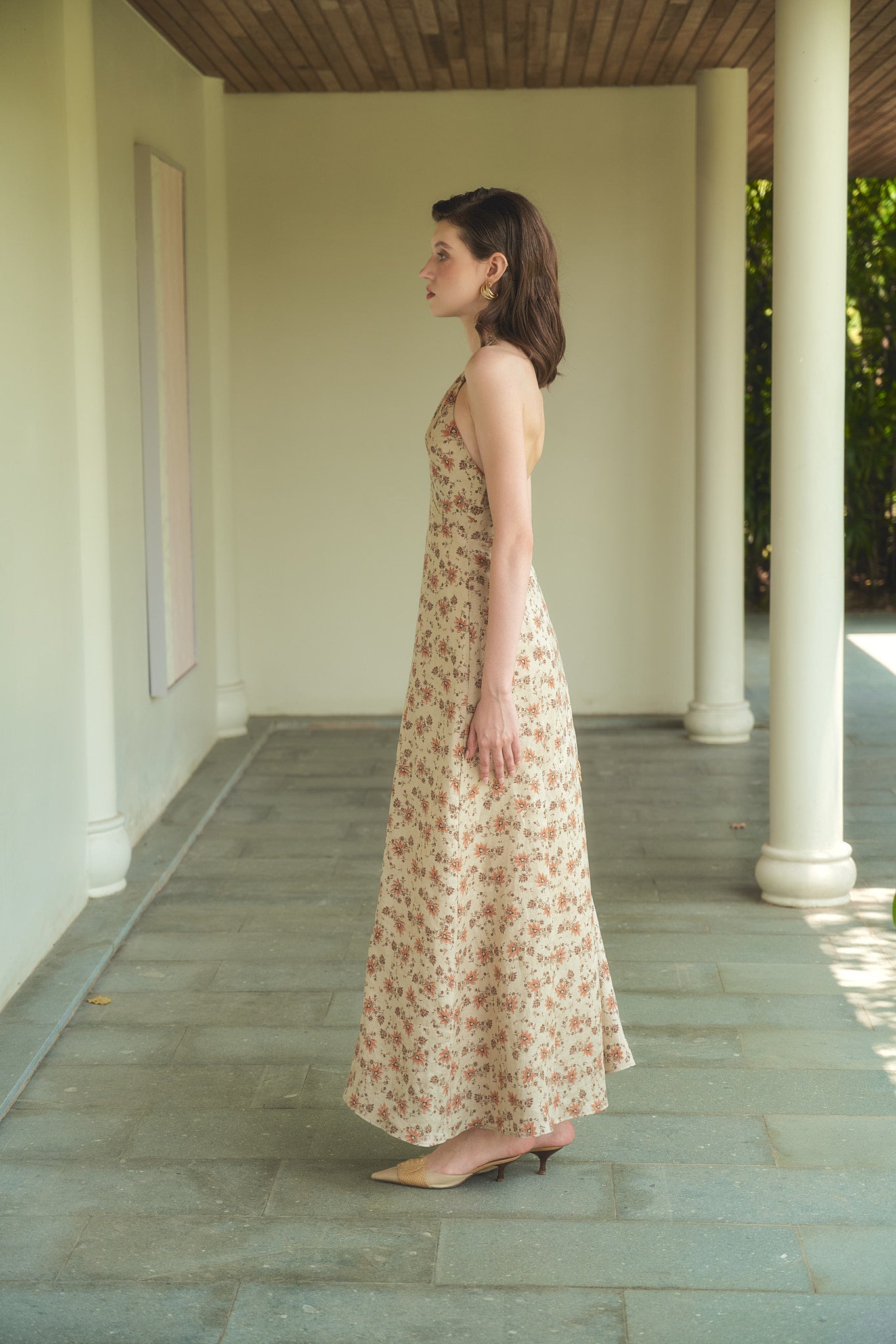 MADELYN LINEN DRESS - FLORAL
