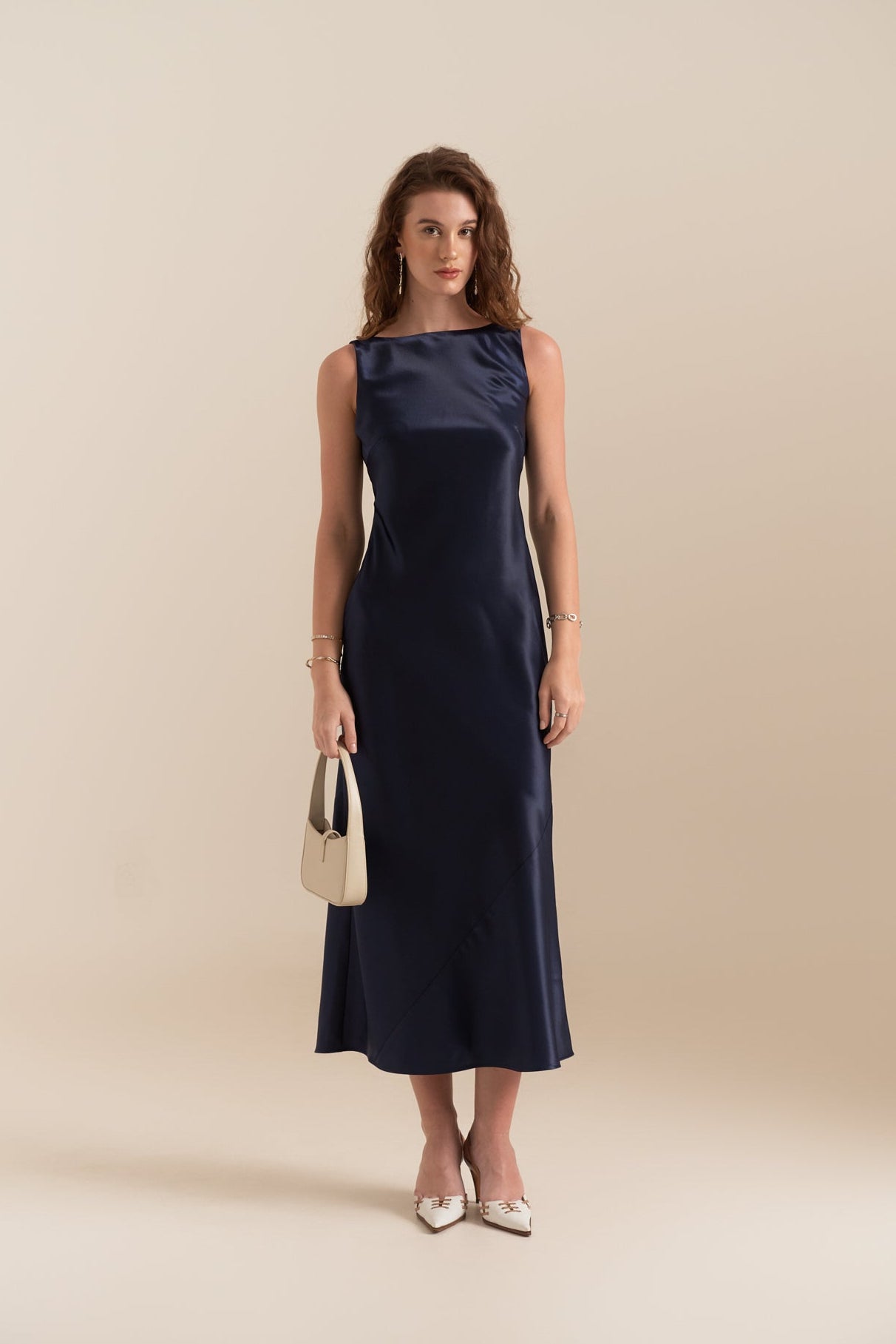 FLORENCE MIDI DRESS - NAVY