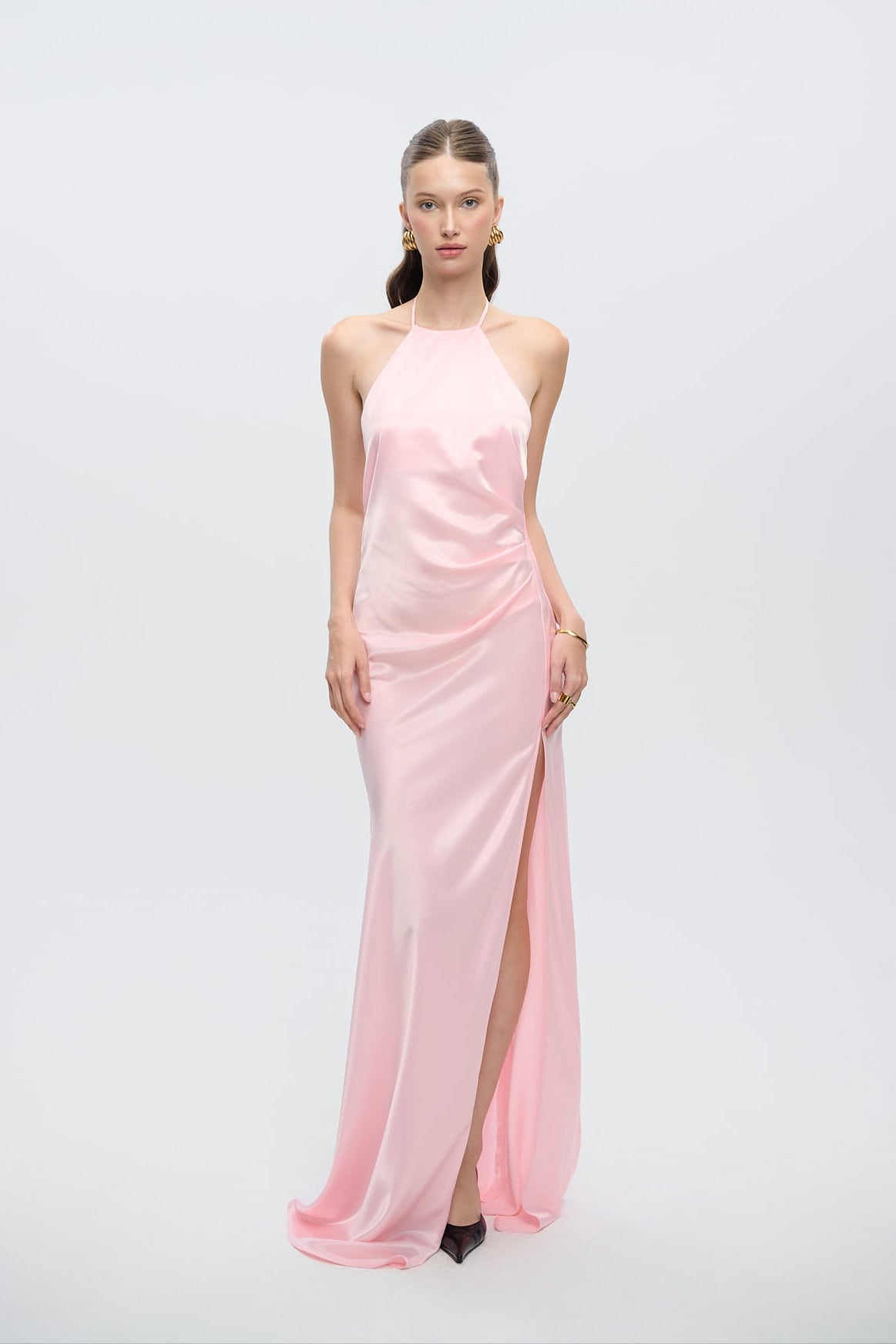 SCARLETT HALTERNECK GOWN - Pink Sapphire