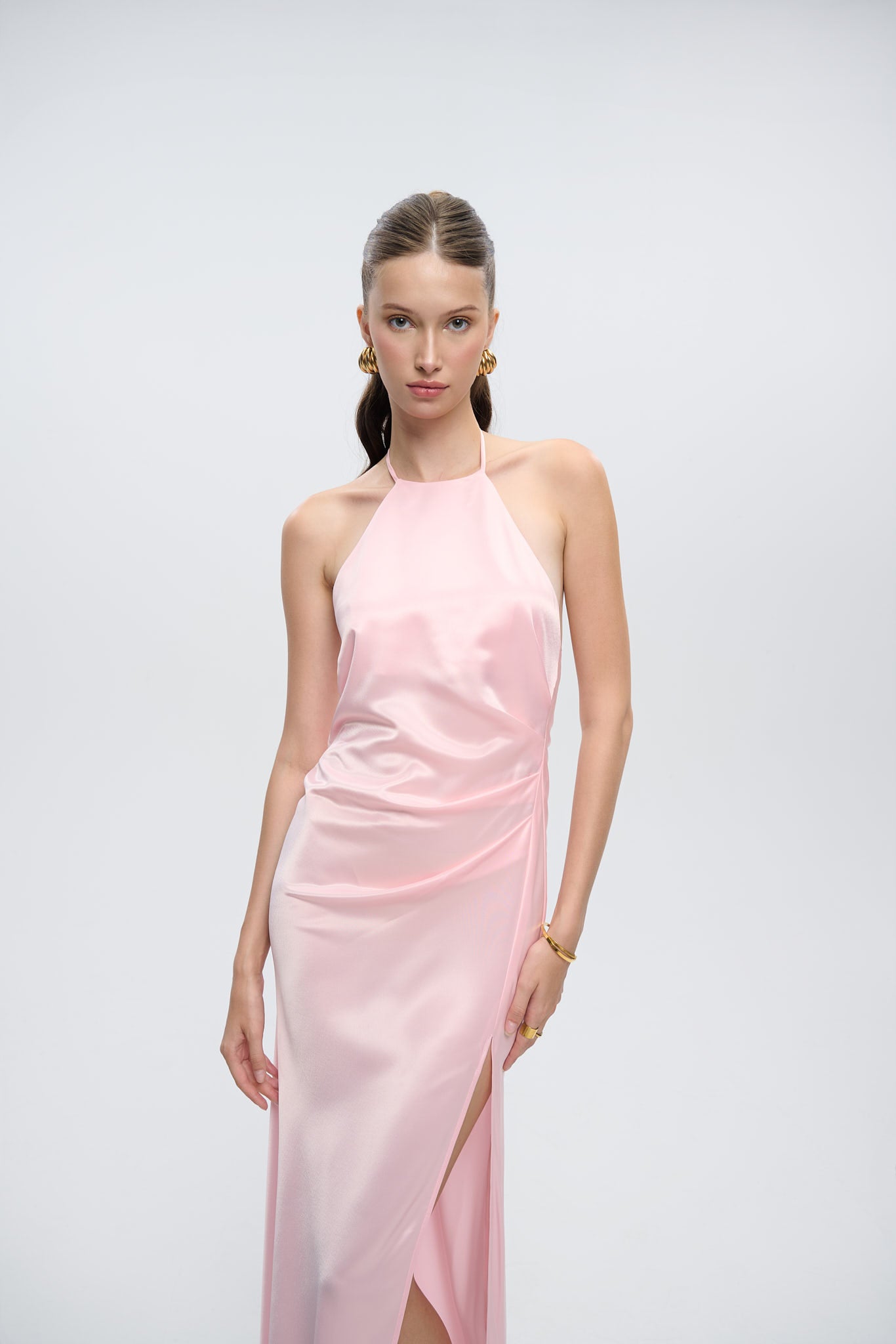 SCARLETT HALTERNECK GOWN - Pink Sapphire